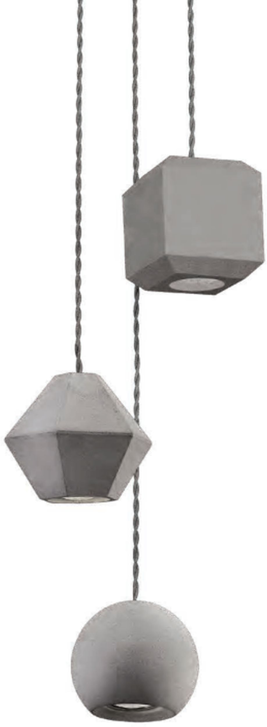 Nowodvorski Lighting Geometric závěsné svítidlo 3x35 W šedá/popelavá 9695