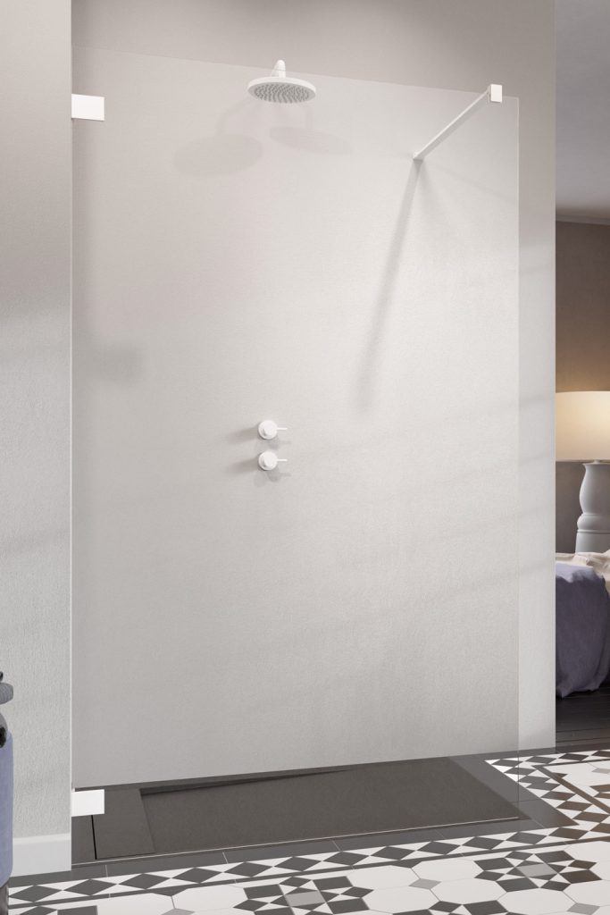 Radaway Essenza Pro White Walk-in sprchová zástěna 120 cm bílá matný/průhledné sklo 10103120-04-01