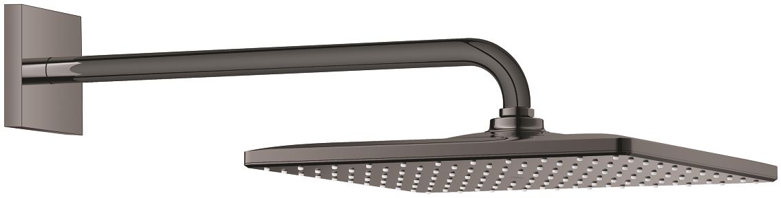 Grohe Rainshower hlavová sprchá s ramenem 31x31 cm čtvercový Hard Graphite 26564A00