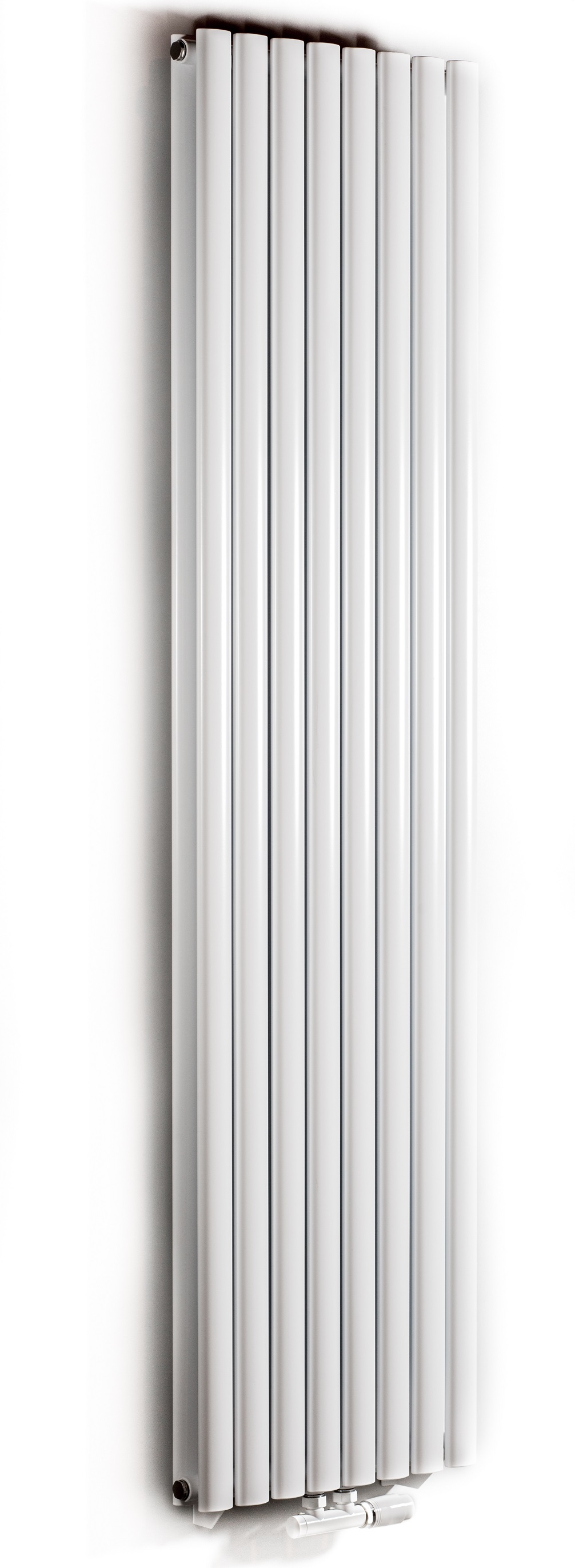 Luxrad Fortuna Podwójna dekorativní radiátor 200x58.4 cm podłączenie spodní bílá FORP20005849003ZDC