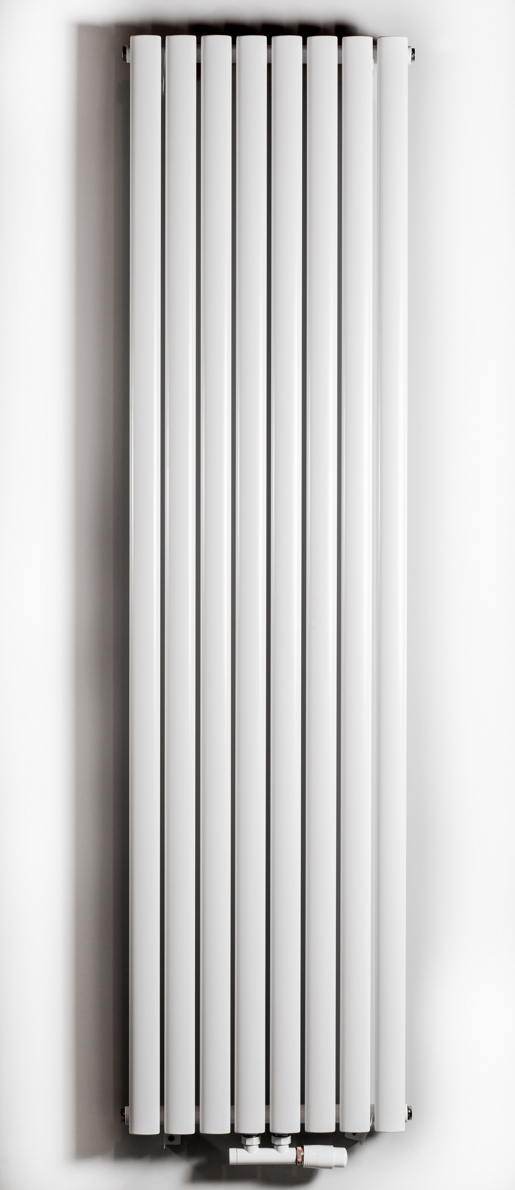 Luxrad Fortuna Pojedyncza dekorativní radiátor 180x35.2 cm podłączenie spodní bílá FOR18003529003ZDC