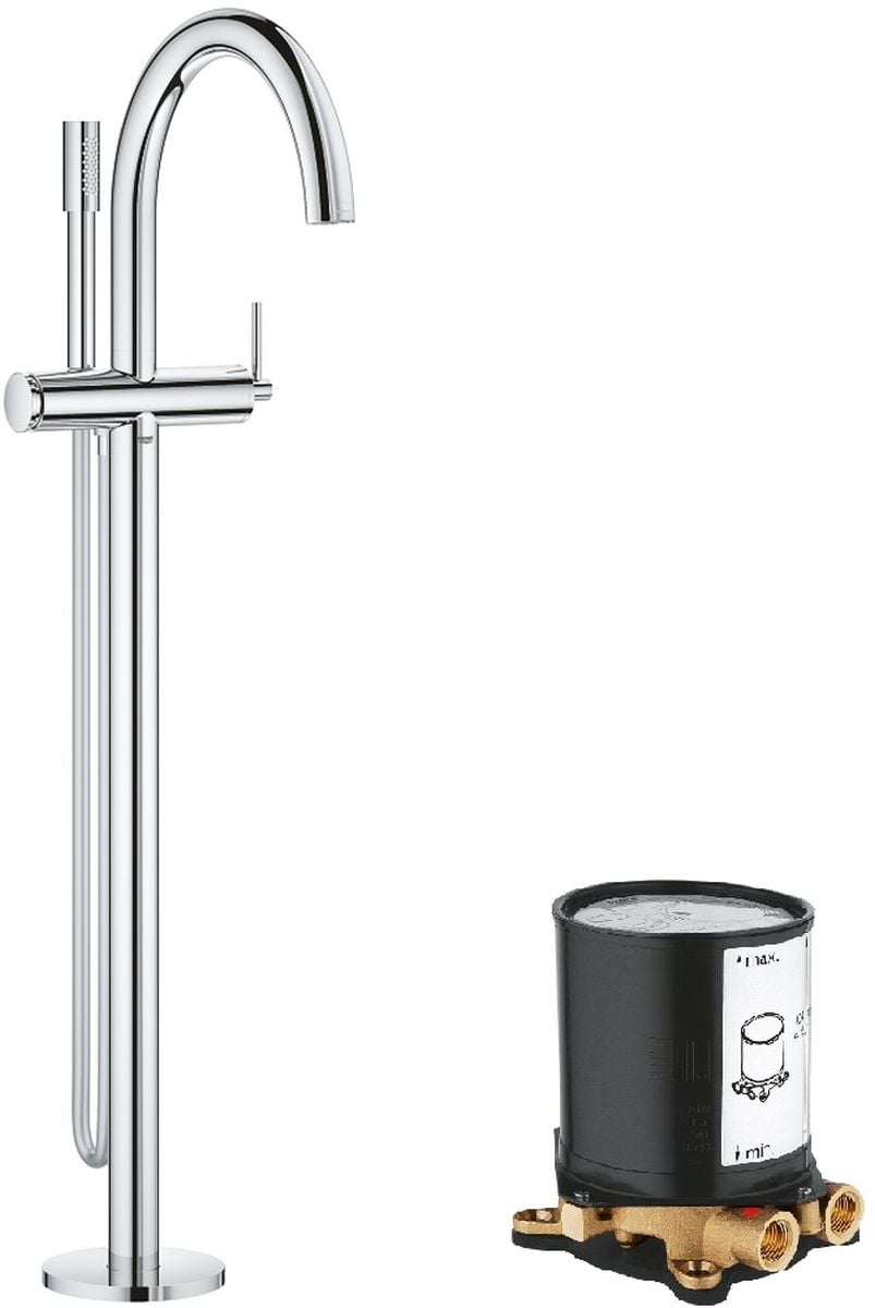 Sada vanová baterie Grohe Atrio 32653003, podlahový montážní prvek Grohe (produkt bez serii) 45984001