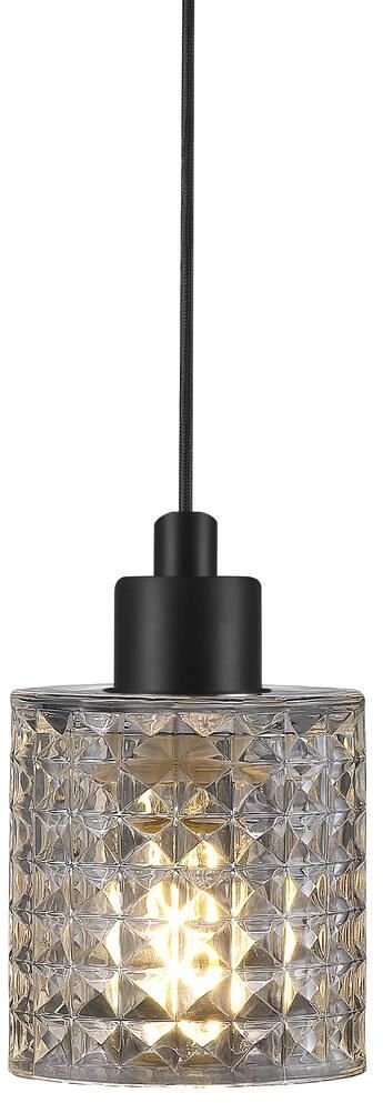 Nordlux Hollywood závěsné svítidlo 1x60 W černá-průhledná 46483000