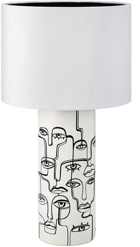 Markslöjd Family stolní lampa 1x40 W bílá-černá 108246