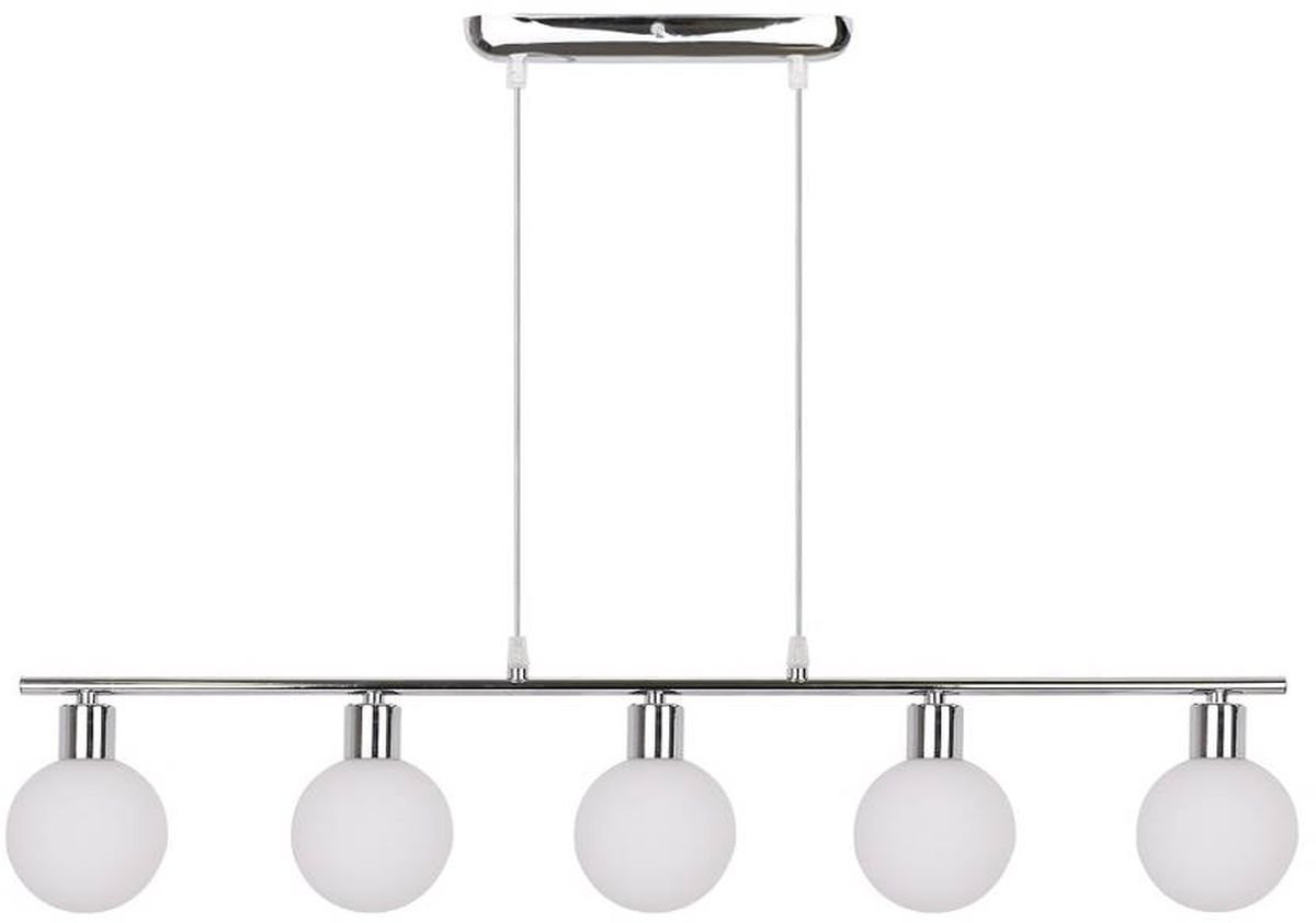 Candellux Oden závěsné svítidlo 5x40 W bílá-chrom 35-03270