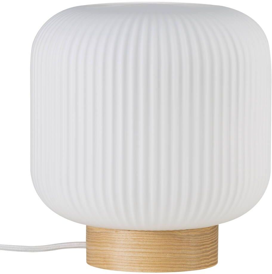 Nordlux Milford stolní lampa 1x40 W bílá-dřevo-opálová 48915001