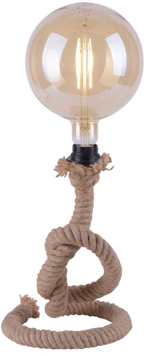 Just Light Rope stolní lampa 1x15 W černá-hnědá 15480-18