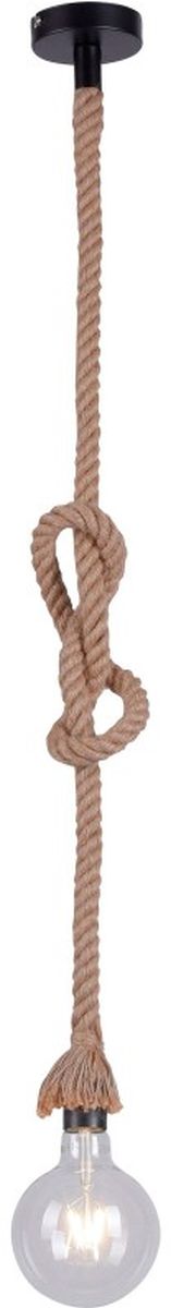 Just Light Rope závěsné svítidlo 1x15 W černá-hnědá 15481-18