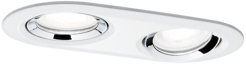 Paulmann Nova zapuštěná světla 2x6 W bílá-chrom 93675