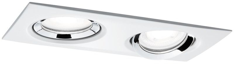 Paulmann Nova zapuštěná světla 2x6 W bílá-chrom 93676