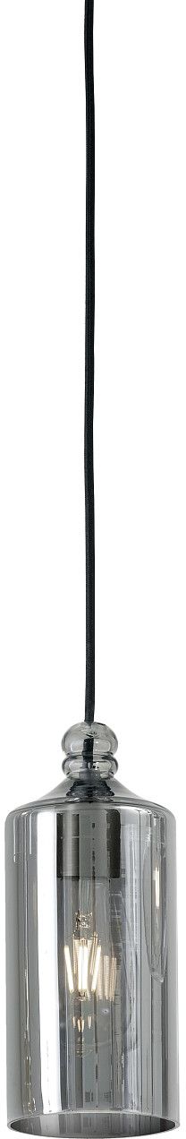 Miloox Ebe závěsné svítidlo 1x40 W černá-kouřová 1744.13