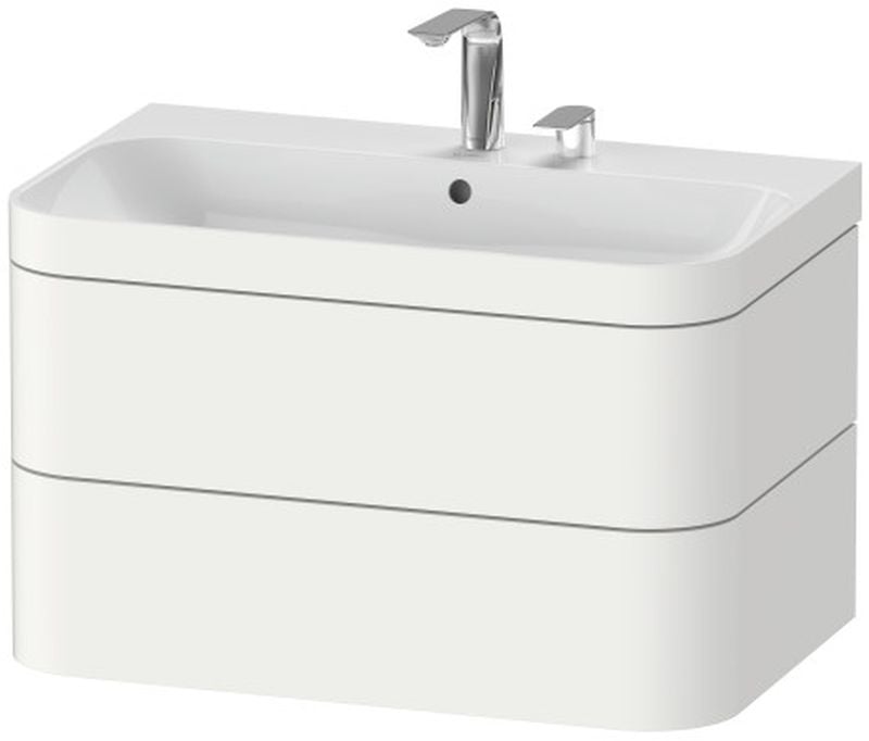Duravit Happy D.2 umyvadla se skříňkou 77.5 cm bílá HP4637O3636