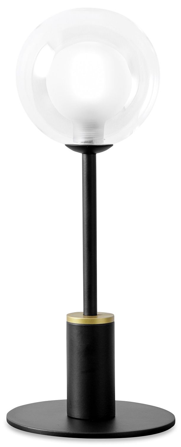 Miloox Cosmo stolní lampa 1x40 W černá-průhledná 1744.171