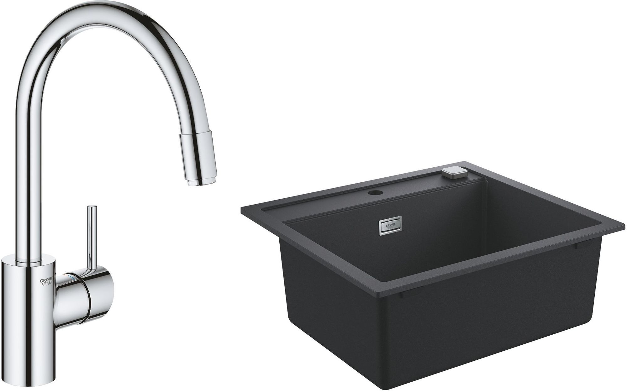 Sada granitový dřez Grohe K700 31651AP0, kuchyňská baterie Grohe Concetto 32663003