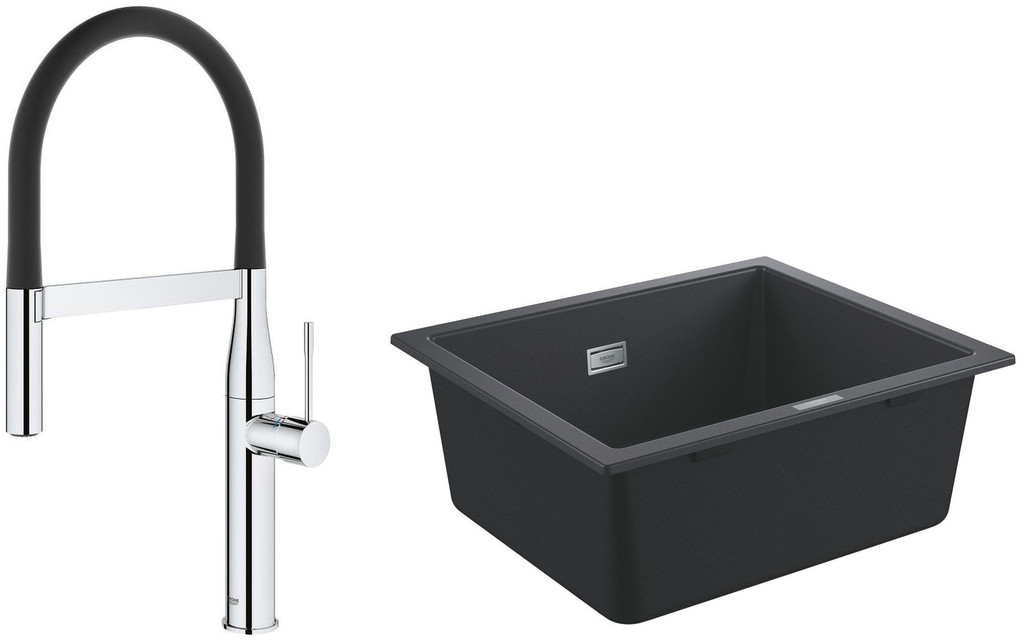 Sada kuchyňská baterie Grohe Essence 30294000, granitový dřez Grohe K700 31654AP0