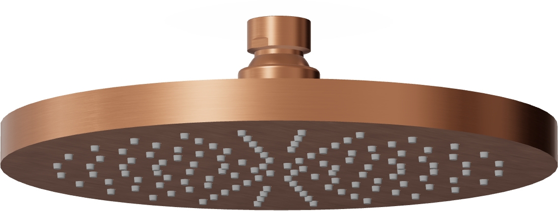 Zucchetti Helm hlavová sprcha 20x20 cm kulatý měděná Z94263.XP91
