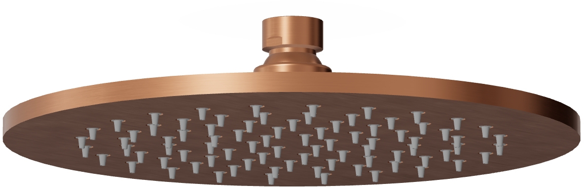 Zucchetti Helm hlavová sprcha 22x22 cm kulatý měděná Z94261.XP91