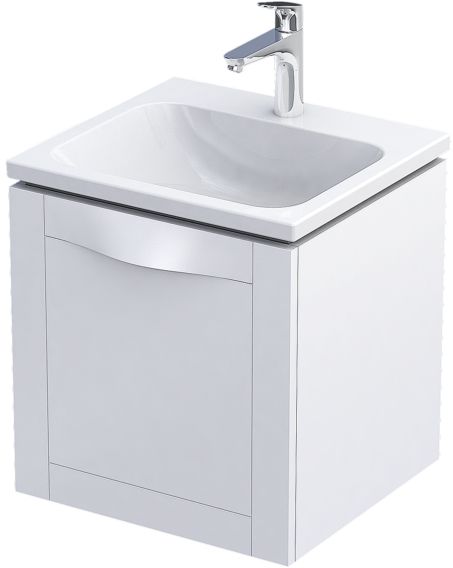 Oristo Skagen skříňka 49.6x45.5x50 cm pod umyvadlo závěsná bílá OR49-SD1S-50-2