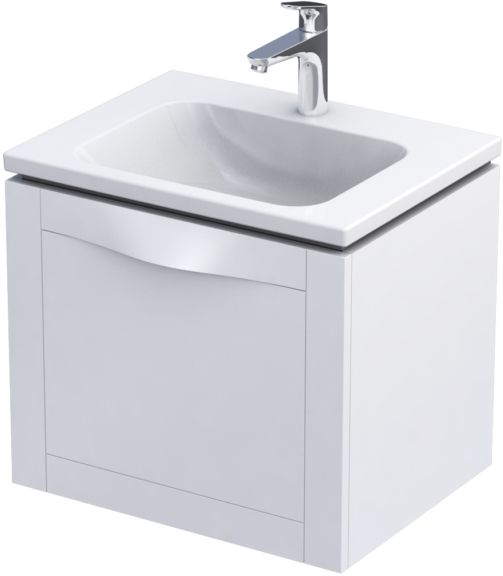Oristo Skagen skříňka 59.6x45.5x50 cm pod umyvadlo závěsná bílá OR49-SD1S-60-2