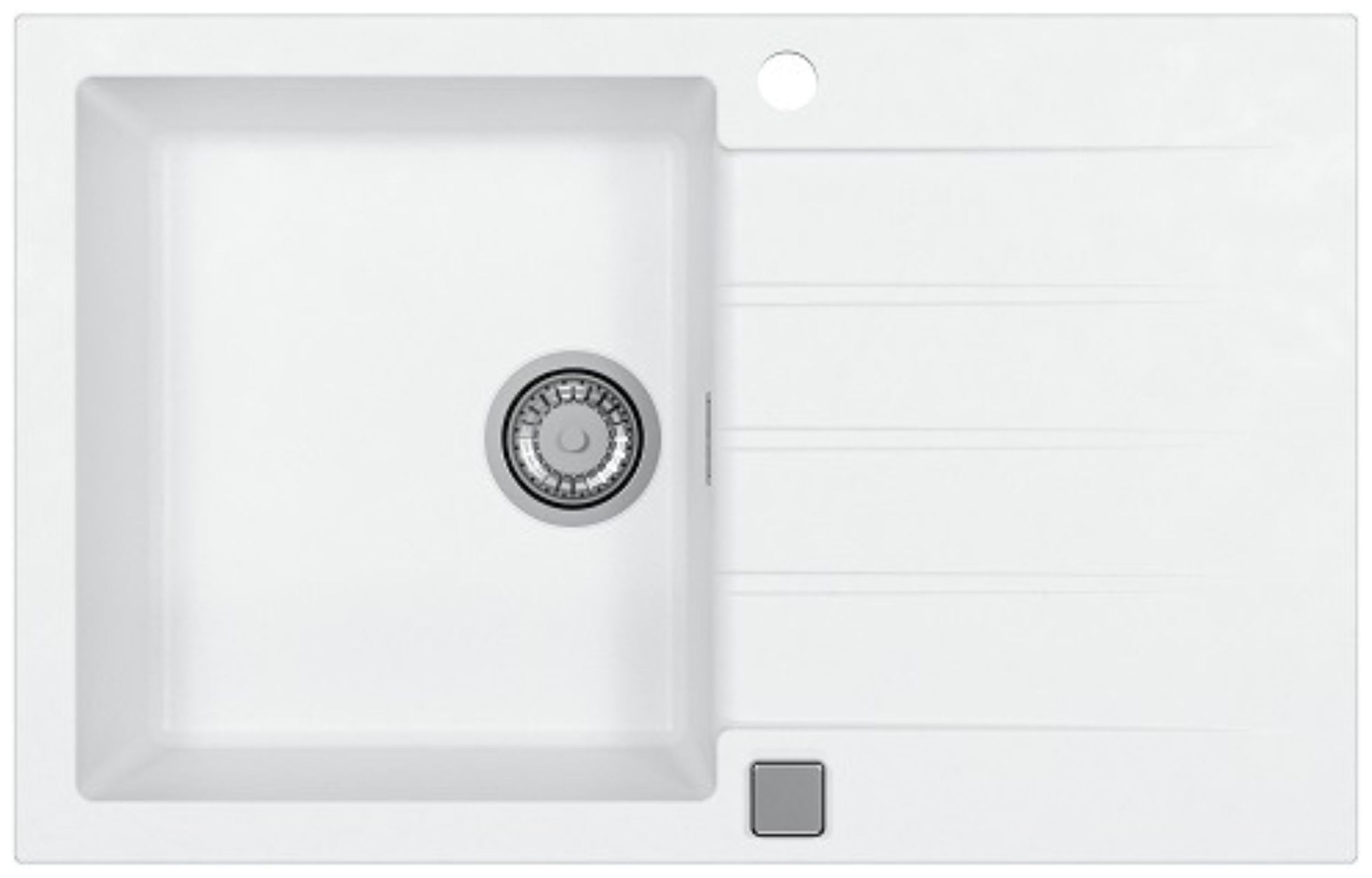 Alveus Cadit granitový dřez 79x50 cm bílá 1132022