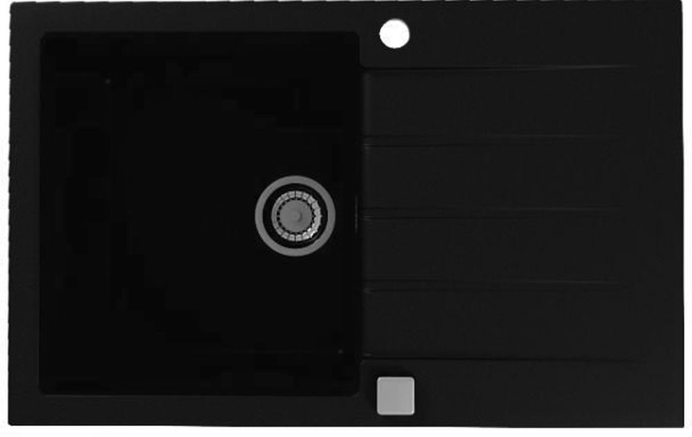 Alveus Cadit granitový dřez 79x50 cm černá 1132026