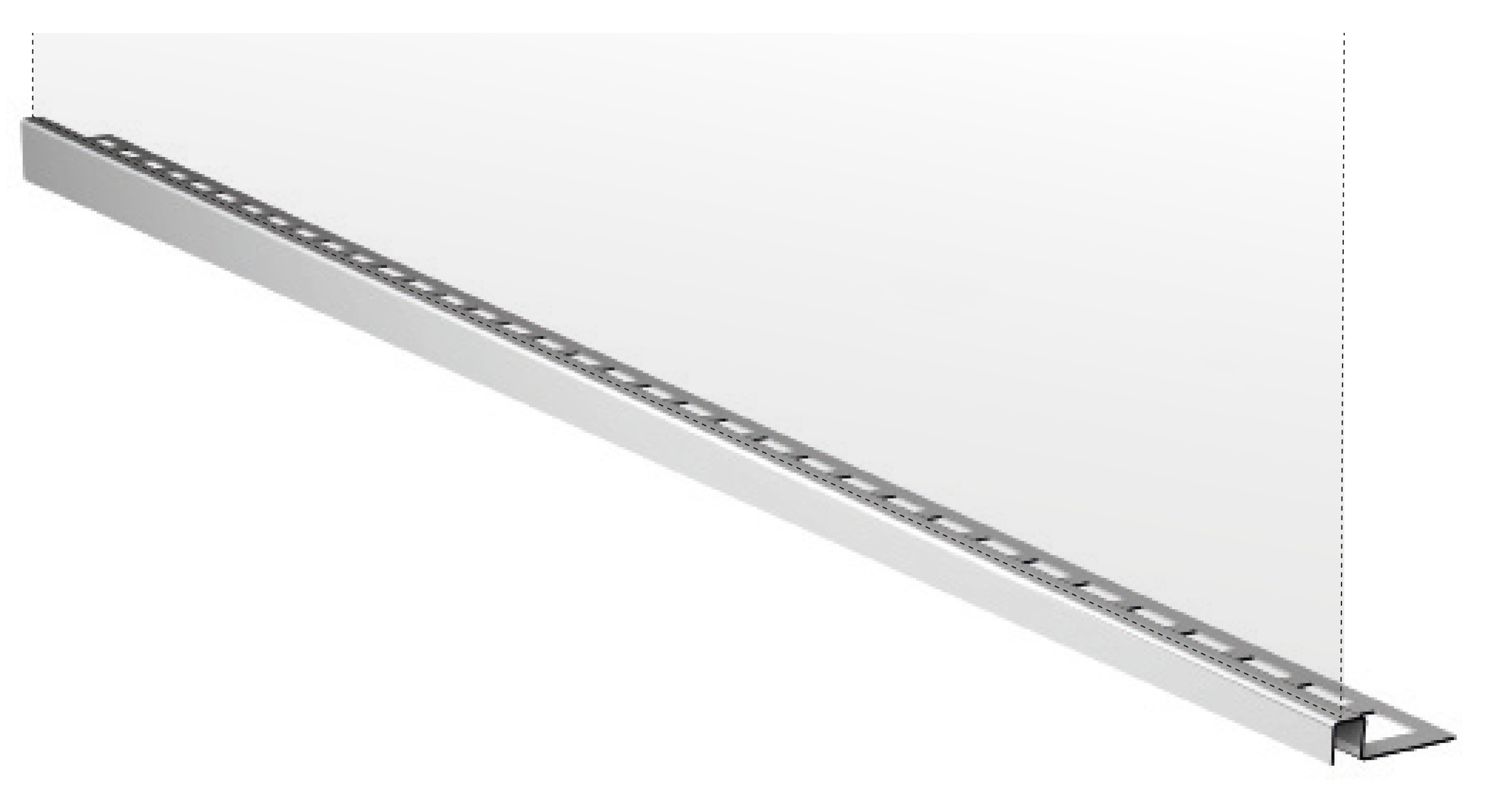 ACO ShowerDrain C spádová lišta 100 cm ocel 9010.72.58
