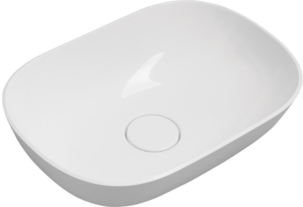 Sapho Eridan umyvadlo 50x35 cm obdélníkový na pult bílá ER500
