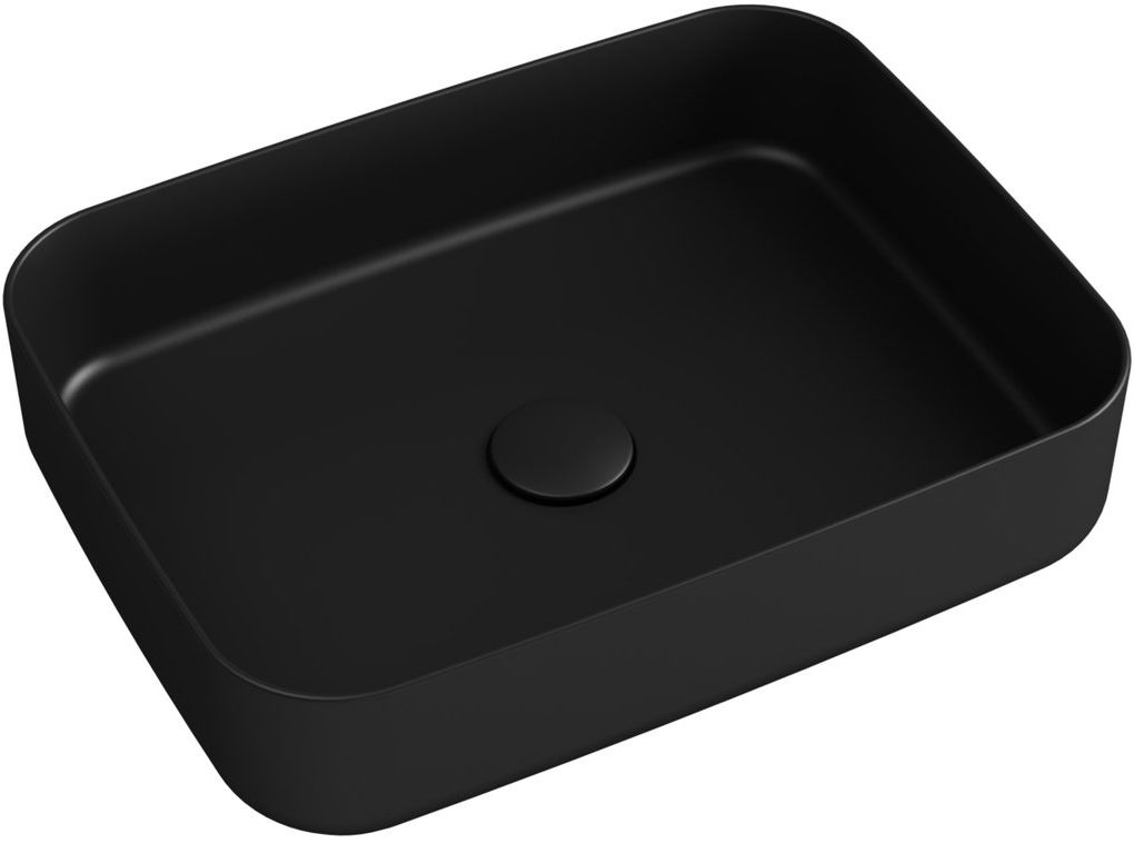Isvea Infinity umyvadlo 50x36 cm obdélníkový na pult černá 10NF65050-2N