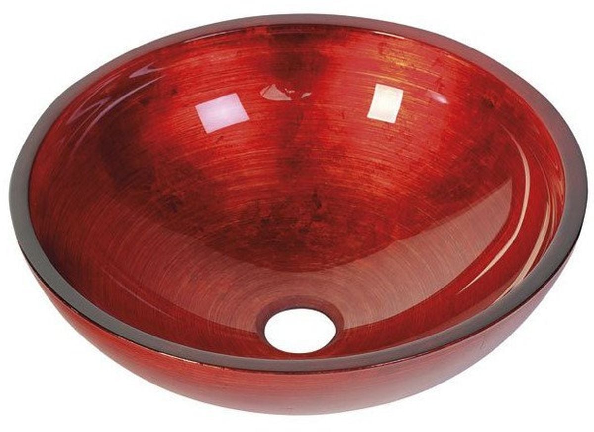 Sapho Murano umyvadlo 40x40 cm kulatý na pult lesk AL5318-63