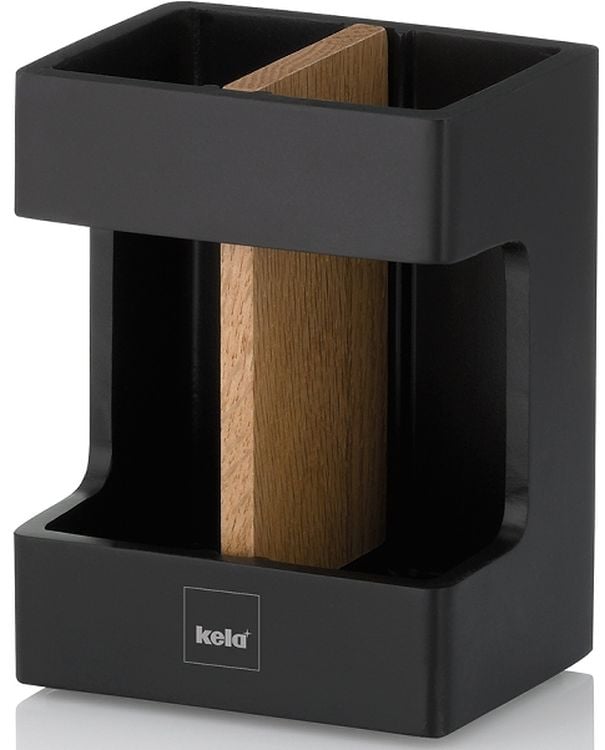 Kela Cube kelímek na kartáčky černá-hnědá 23688