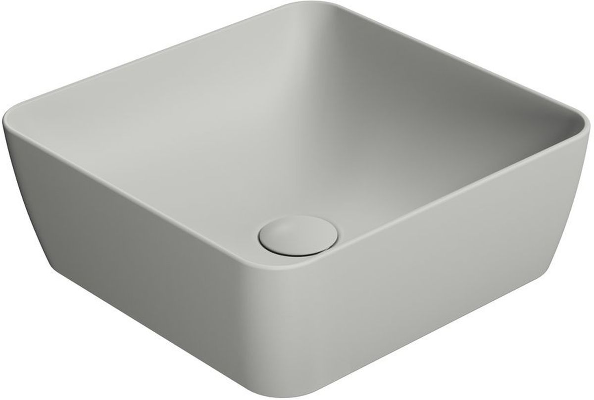 GSI Sand umyvadlo 38x38 cm čtvercový na pult šedá/kámen 903817