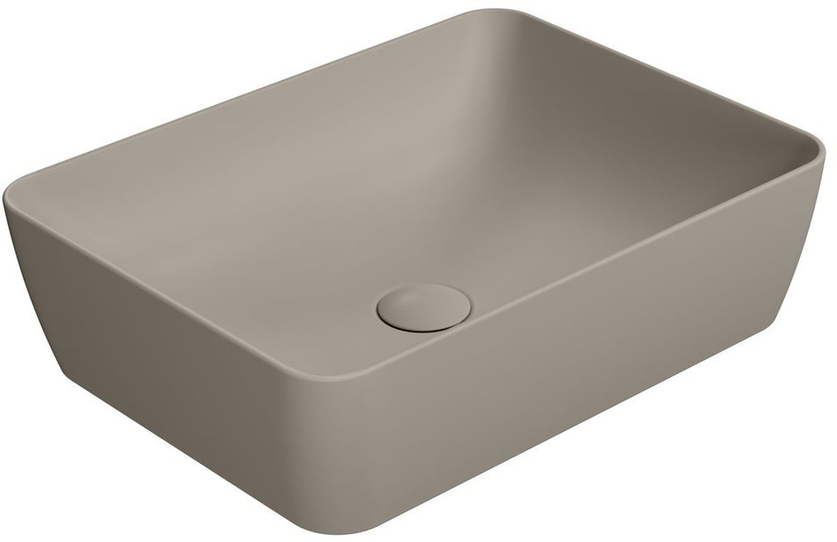 GSI Sand umyvadlo 50x38 cm obdélníkový na pult hnědá/béžová 903705