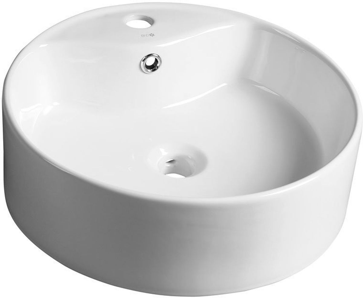 Sapho Yakarta umyvadlo 46x46 cm kulatý na pult bílá BH7021