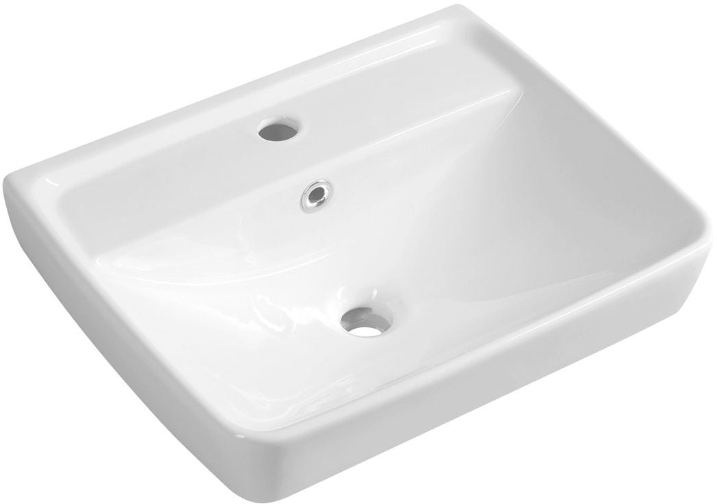 Aqualine Duru umyvadlo 50x40 cm obdélníkový klasický-nábytkový bílá TU0350