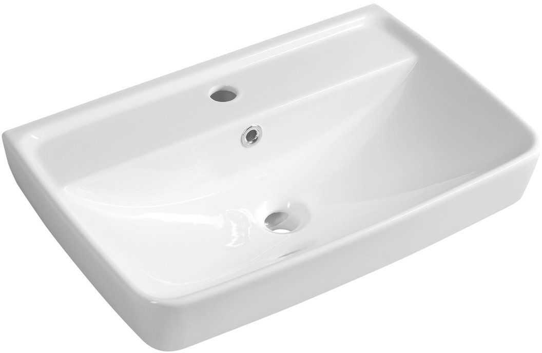 Aqualine Duru umyvadlo 60x40 cm obdélníkový klasický-nábytkový bílá TU0351
