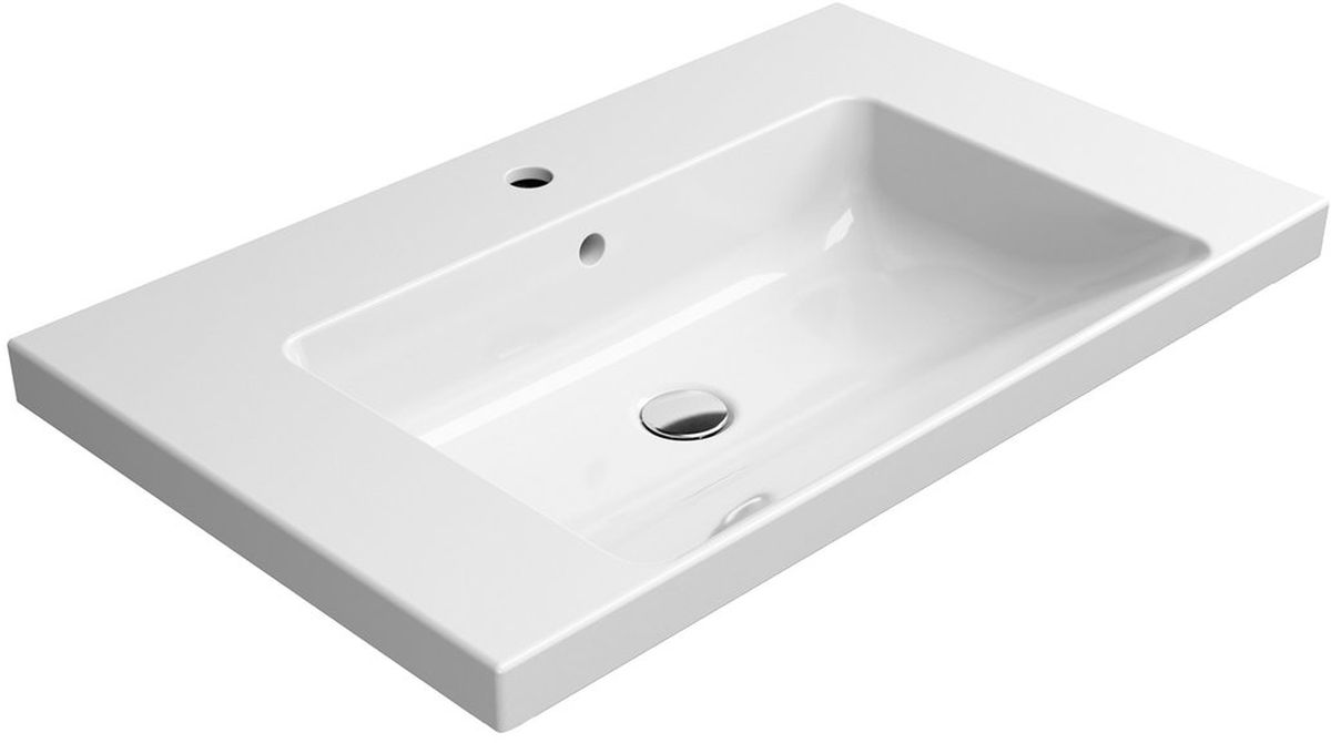 GSI Norm umyvadlo 80x50 cm obdélníkový klasický-nábytkový bílá 8634111