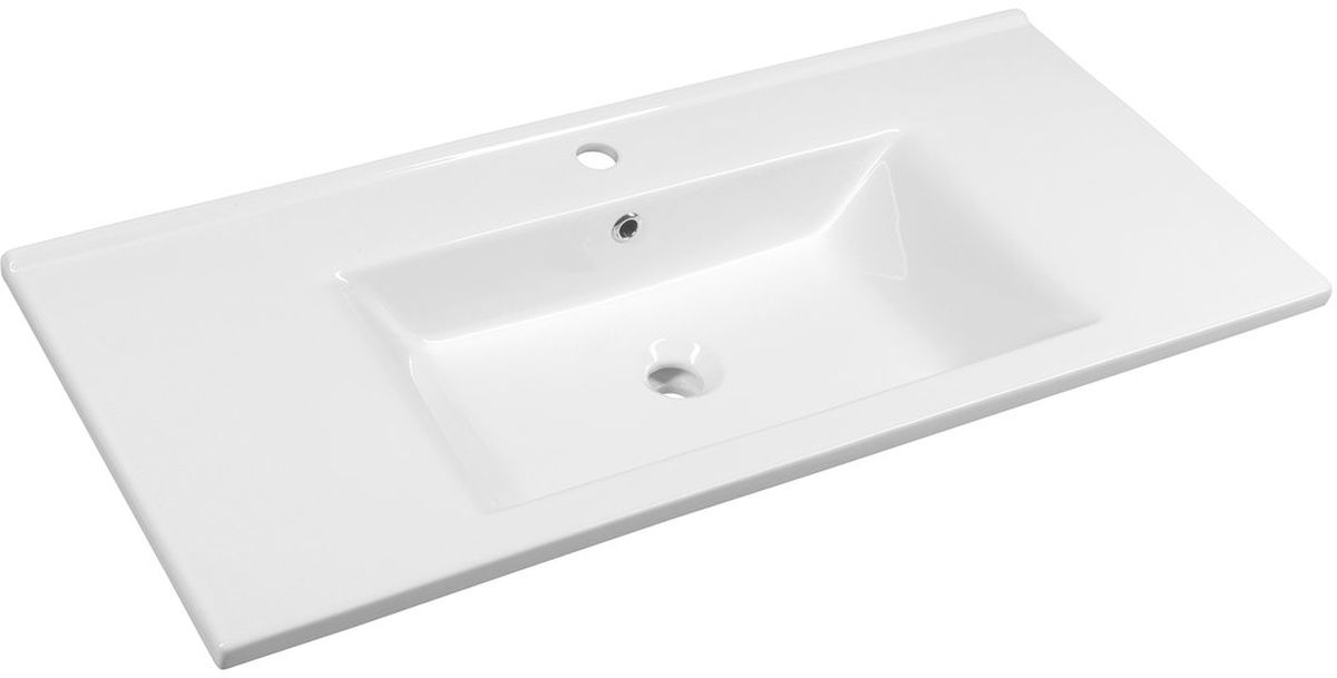 Aqualine Zuno umyvadlo 100x45.5 cm obdélníkový klasický-nábytkový bílá 9100