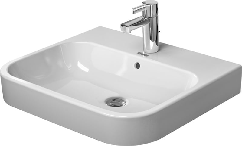 Duravit Happy D.2 umyvadlo 60x50.5 cm obdélníkový klasický-nábytkový bílá 23186000271