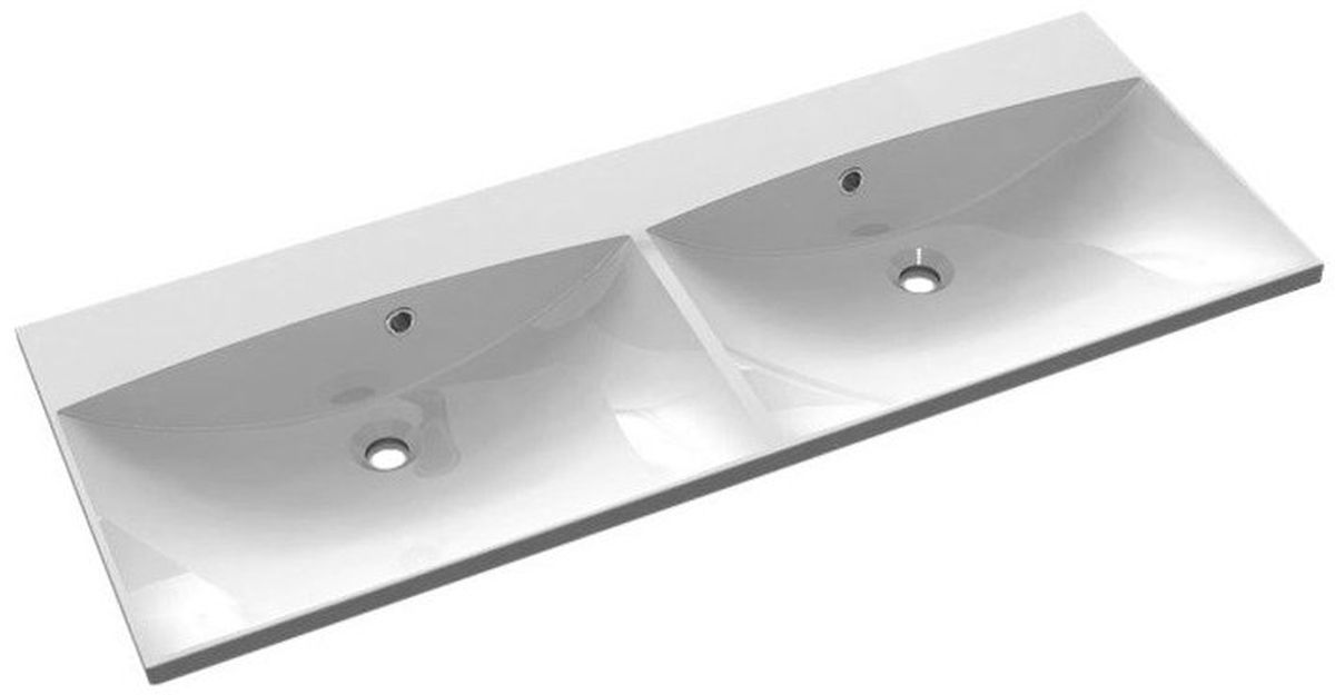 Sapho Maria umyvadlo 120x46 cm obdélníkový nábytkový-dvojitý bílá MA120-0