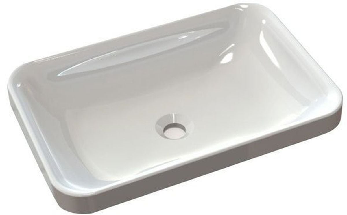 Sapho Astoria umyvadlo 55x37 cm obdélníkový zápustný bílá 55033