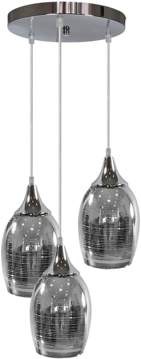 Candellux Marina závěsné svítidlo 3x60 W chrom 33-60181
