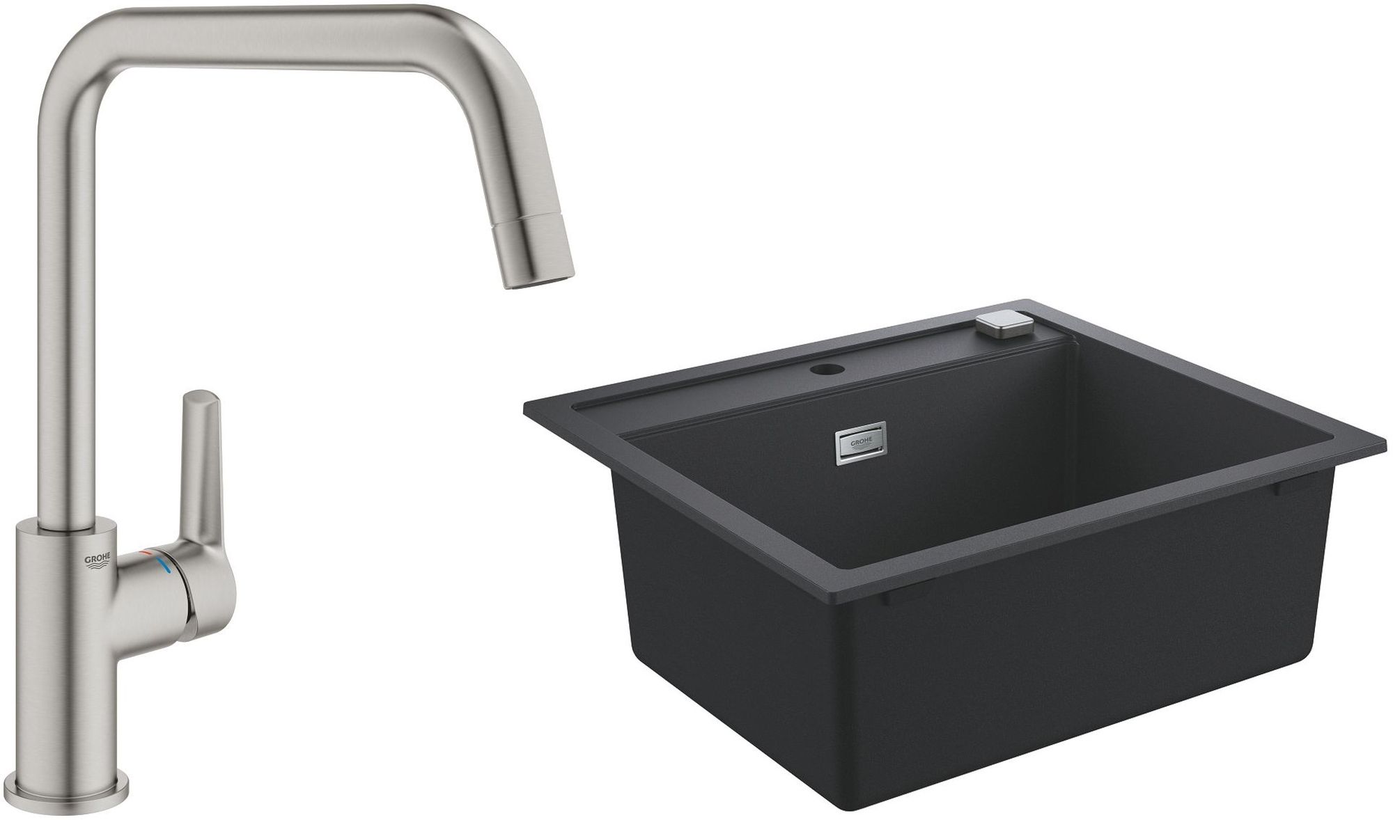 Sada granitový dřez Grohe K700 31651AP0, kuchyňská baterie Grohe Start 30470DC0