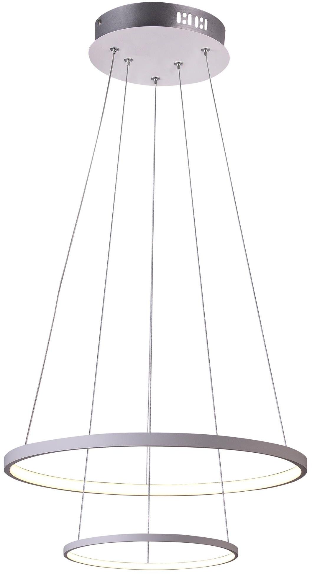 Candellux Lune závěsné svítidlo 2x40 W bílá 32-64752