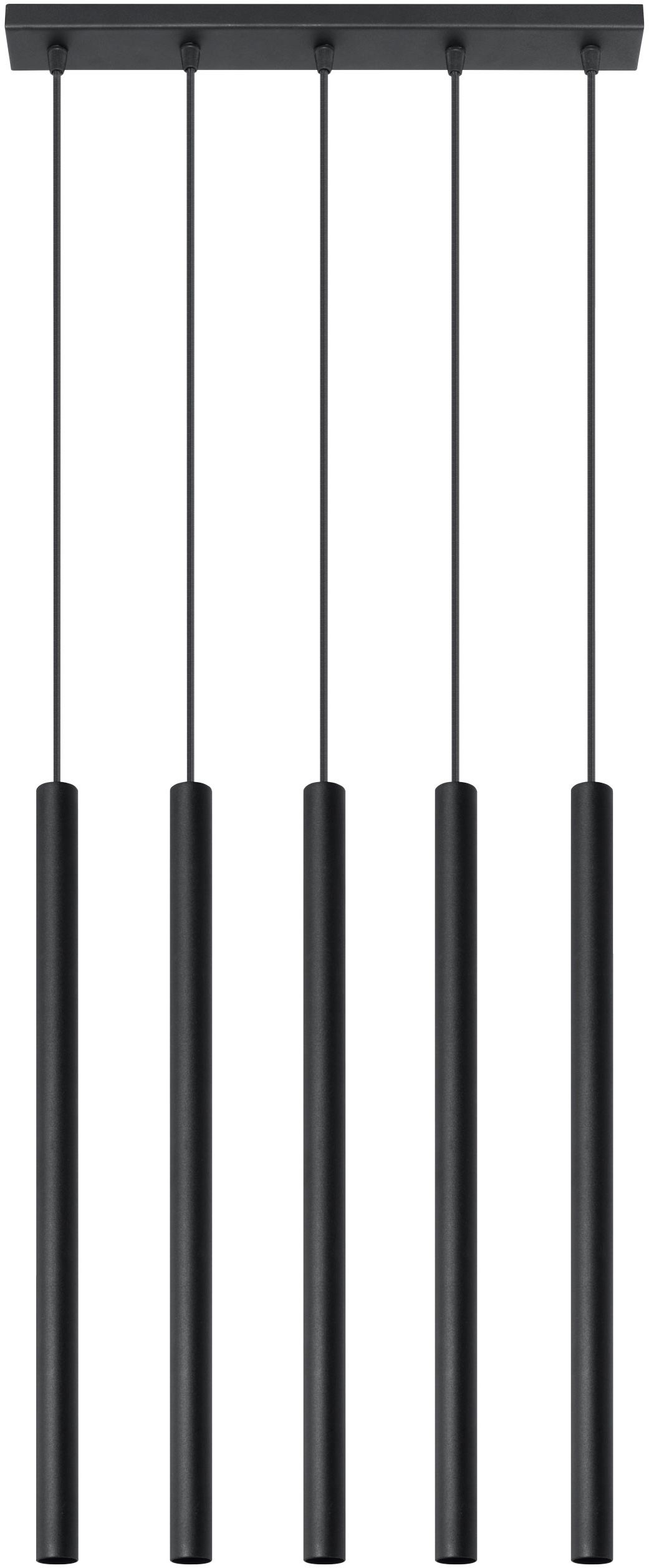 Sollux Lighting Pastelo závěsné svítidlo 5x40 W černá SL.0472