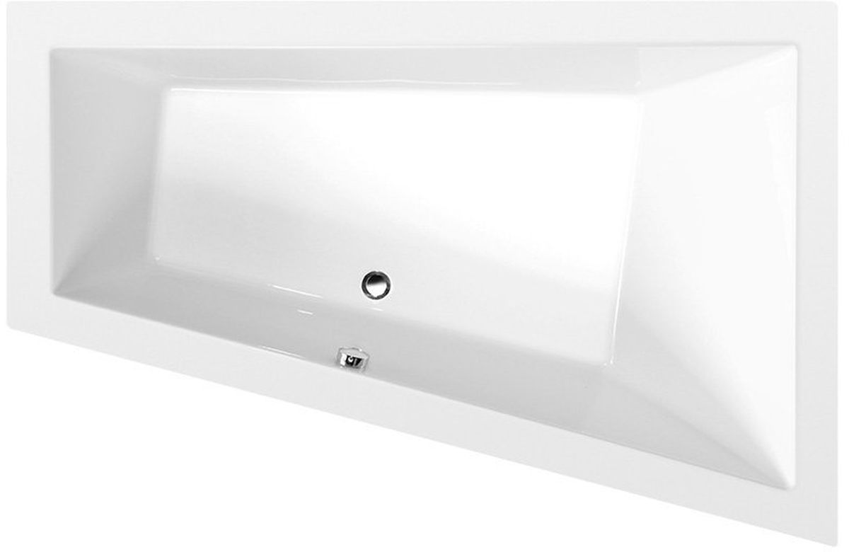Polysan Triangl rohová vana slim 180x120 cm Pravostranná bílá 20611S
