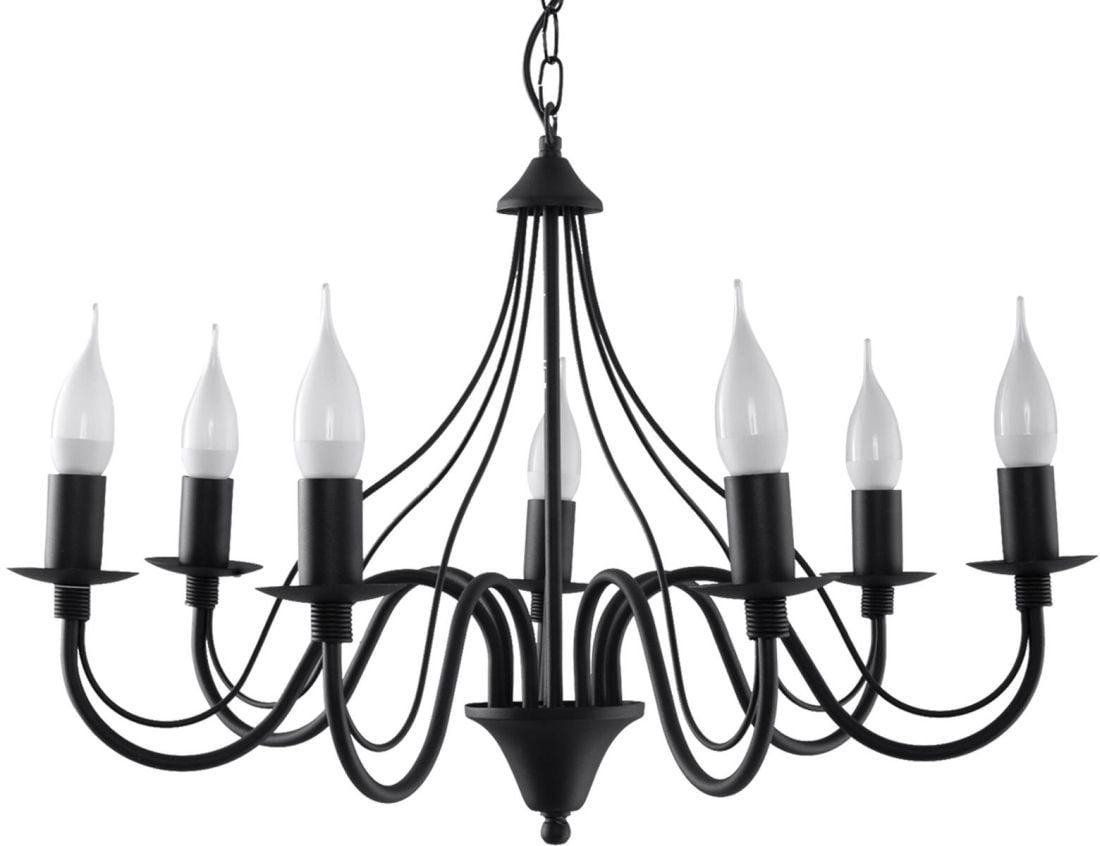 Sollux Lighting Minerwa závěsné svítidlo x40 W černá SL.0219