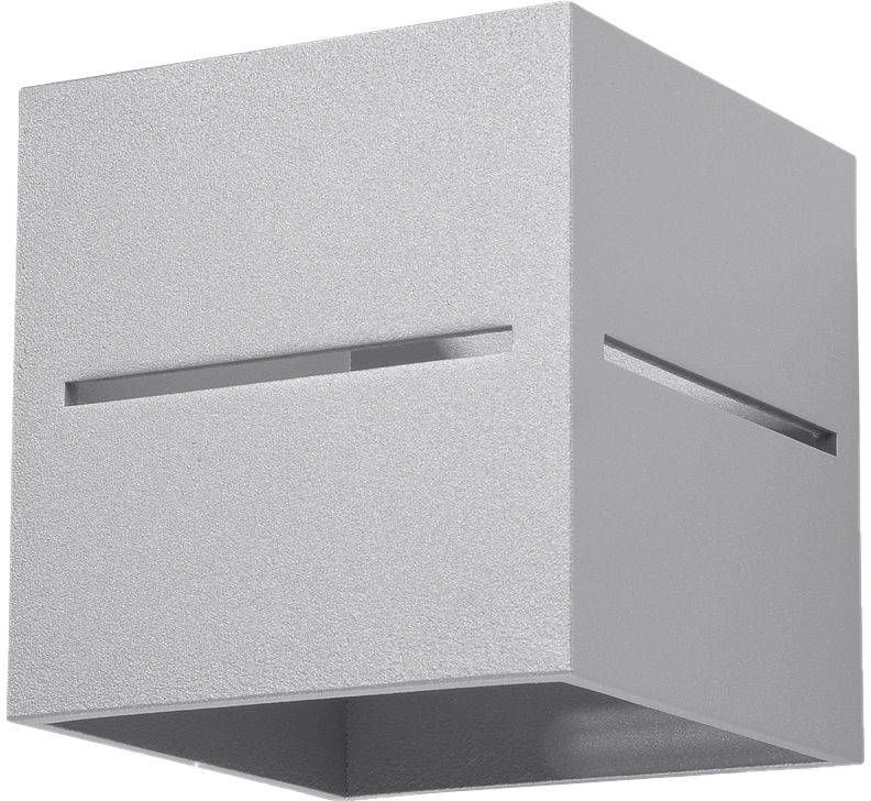 Sollux Lighting Lobo nástěnné svítidlo 1x40 W šedá SL.0205