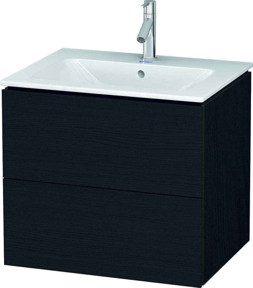 Duravit L-Cube skříňka 62x48.1x55 cm pod umyvadlo závěsná černá-dub LC624001616