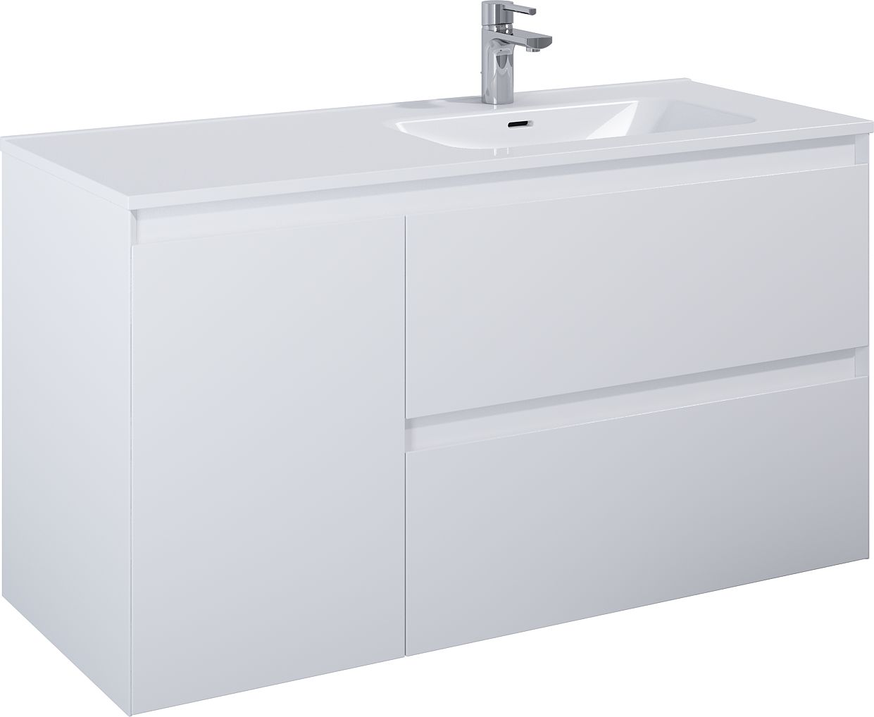 Elita Split skříňka 120x45.8x63.5 cm pod umyvadlo závěsná bílá 168168