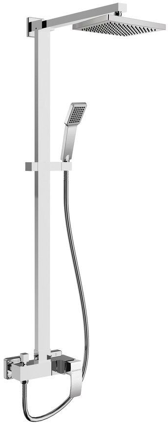 Sapho Ginko sprchová sada na stěnu s dešťovou sprchou chrom 1101-43